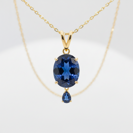 Sapphire Pendant Necklace
